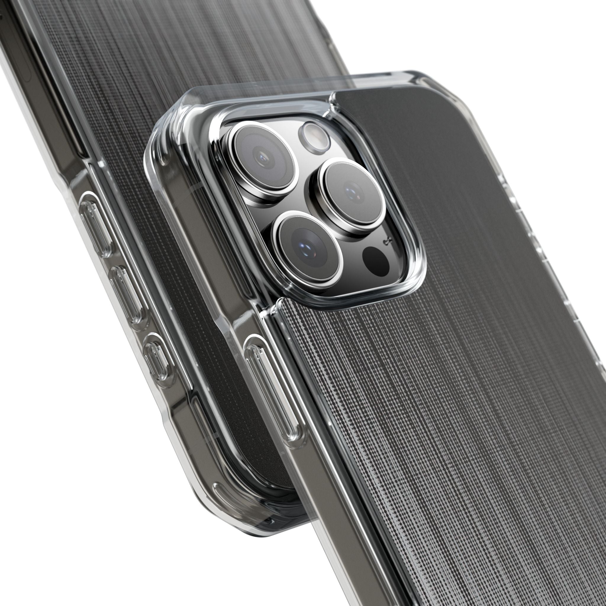 Grey Impact MagSafe Phone Case for iPhone - Static Vertical Dither