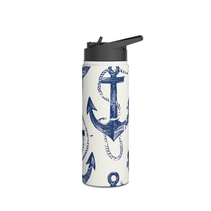 Blue Anchor Breeze - Stainless Steel Water Bottle