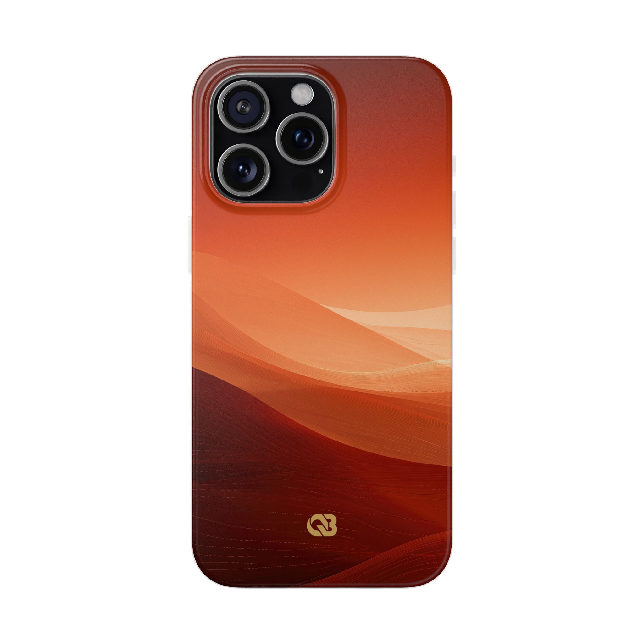 Orange Lite Phone Case for iPhone - Crimson Dune Gradient