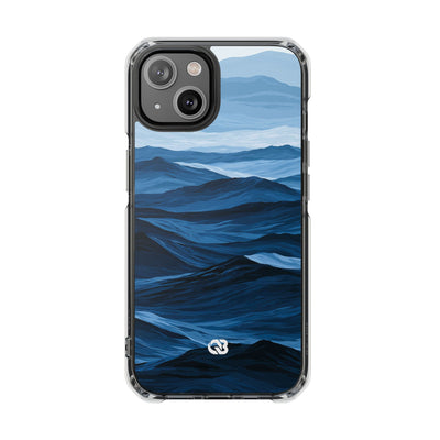 Blue Impact MagSafe Phone Case for iPhone - Cobalt Ridge Tides
