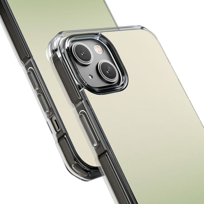 Muted Sage Ombre · Clear Impact Magnetic Phone Case for iPhone · Green