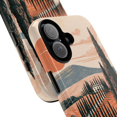Orange Tough Phone Case for iPhone - Terracotta Ridge Trail