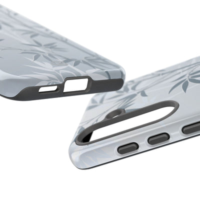 Blue Tough Phone Case for Samsung - Slate Bamboo Shadow