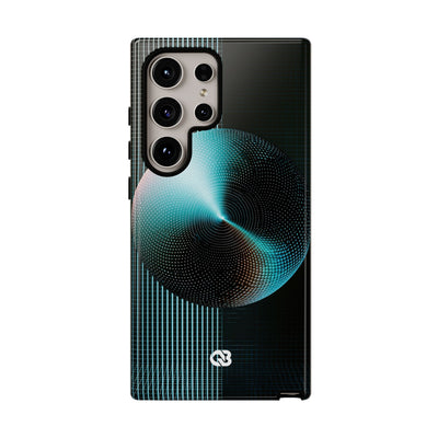 Blue Tough Phone Case for Samsung - Cyan Vector Sphere