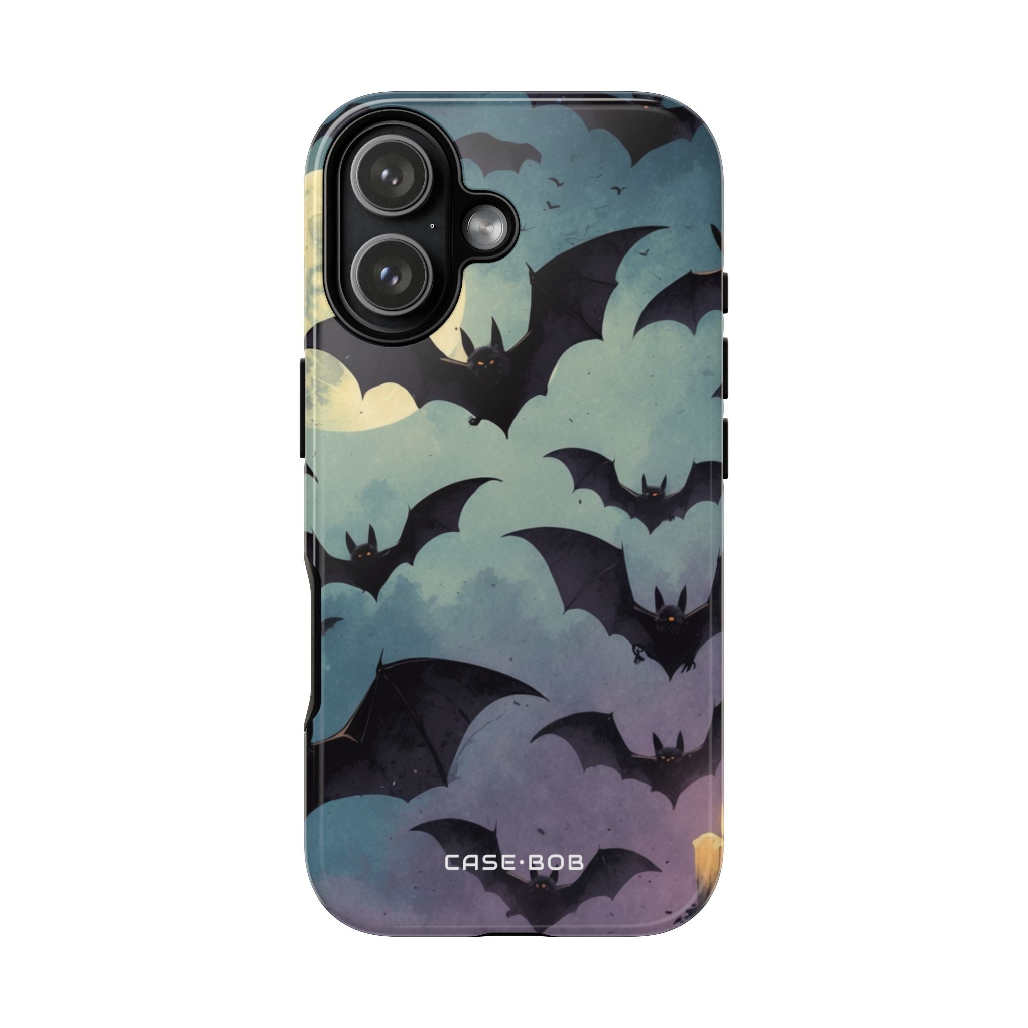 Glowing Bat Swarm iPhone 17 Case - Tough - CASE•BOB