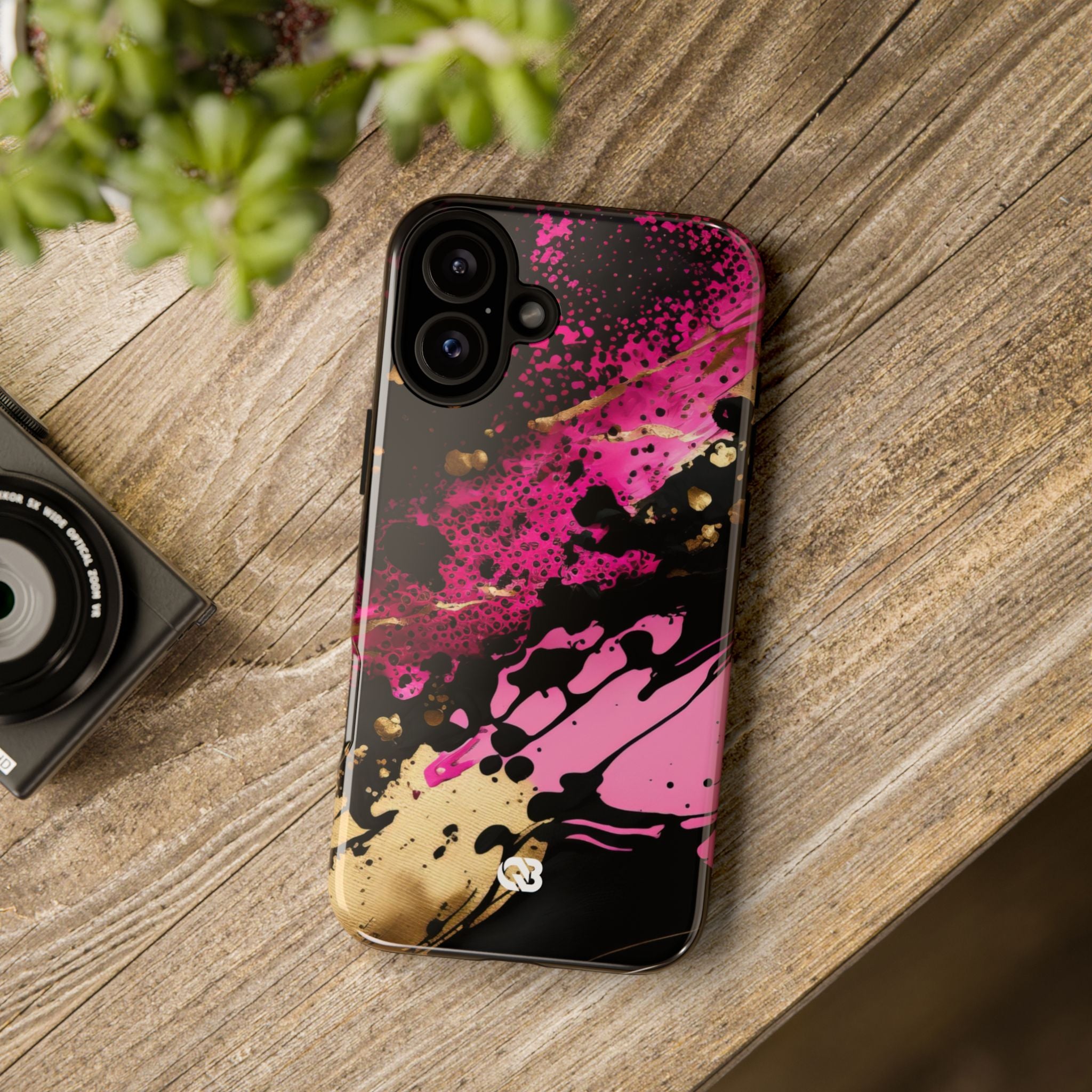 Magenta Liquid Gold · Tough Fundas para teléfono para iPhone