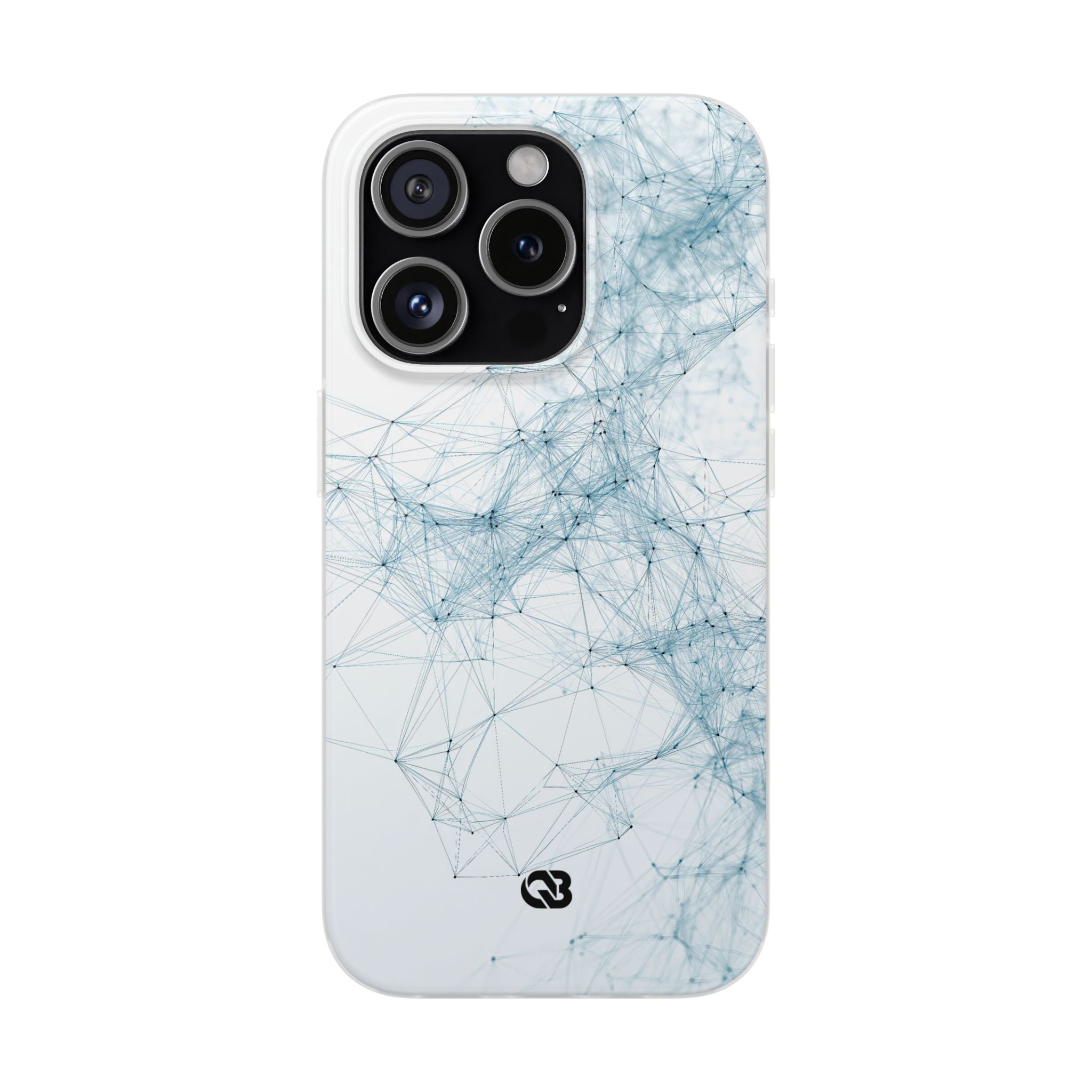 Blue Lite Phone Case for iPhone - Glacial Neural Web