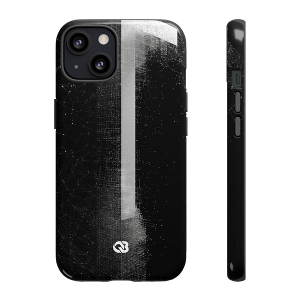 Monolithic Wireframe · Tough Phone Case for iPhone · Black