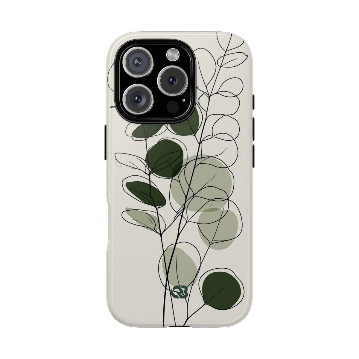 Eucalyptus Foliage Study · Tough Phone Case for iPhone · Green