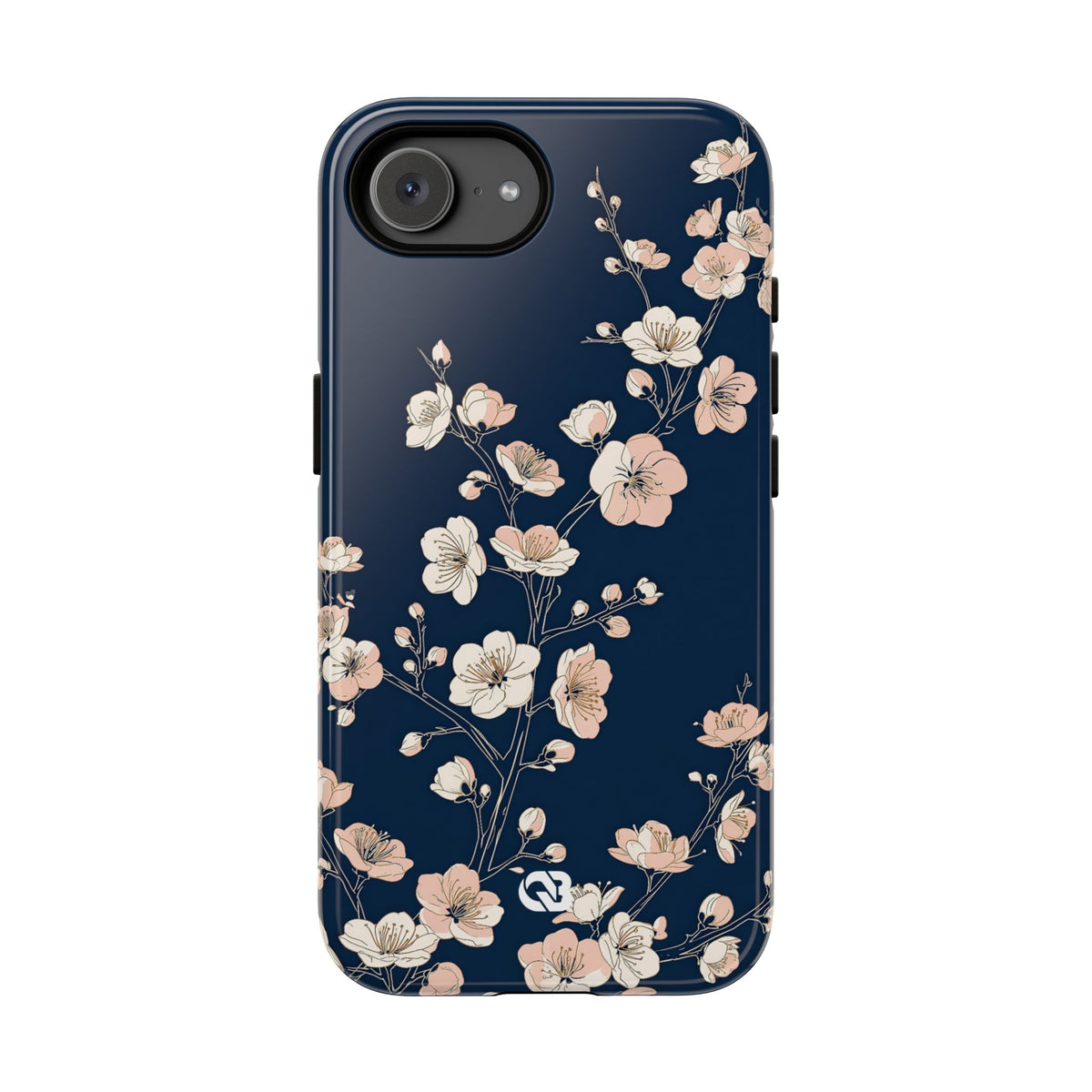 Midnight Plum Blossom · Tough Phone Case for iPhone · Blue