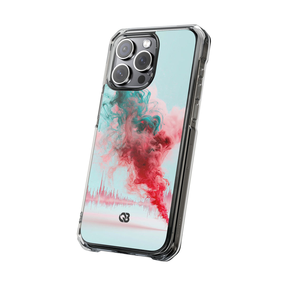Sonic Bloom · Clear Impact Magnetic Phone Case for iPhone · Red