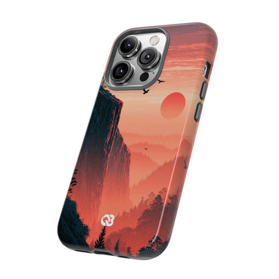 Orange Tough Phone Case for iPhone - Crimson Ridge Flight