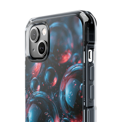 Aqua Gel Spheres · Clear Impact Magnetic Phone Case for iPhone · Blue