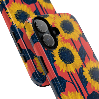 Solar Navy Bloom · Tough Phone Case for iPhone