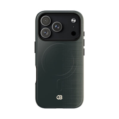 Grey Tough 2.0 Magsafe Phone Case for iPhone - Charcoal Tech Grid