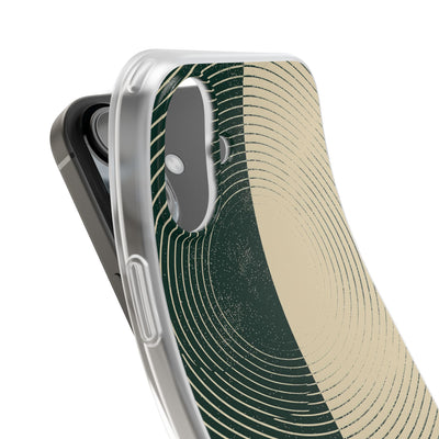 Green Lite Phone Case for iPhone - Evergreen Split Grain