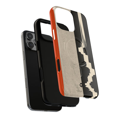Orange Tough 2.0 Magsafe Phone Case for iPhone - Orange Monolith Rift