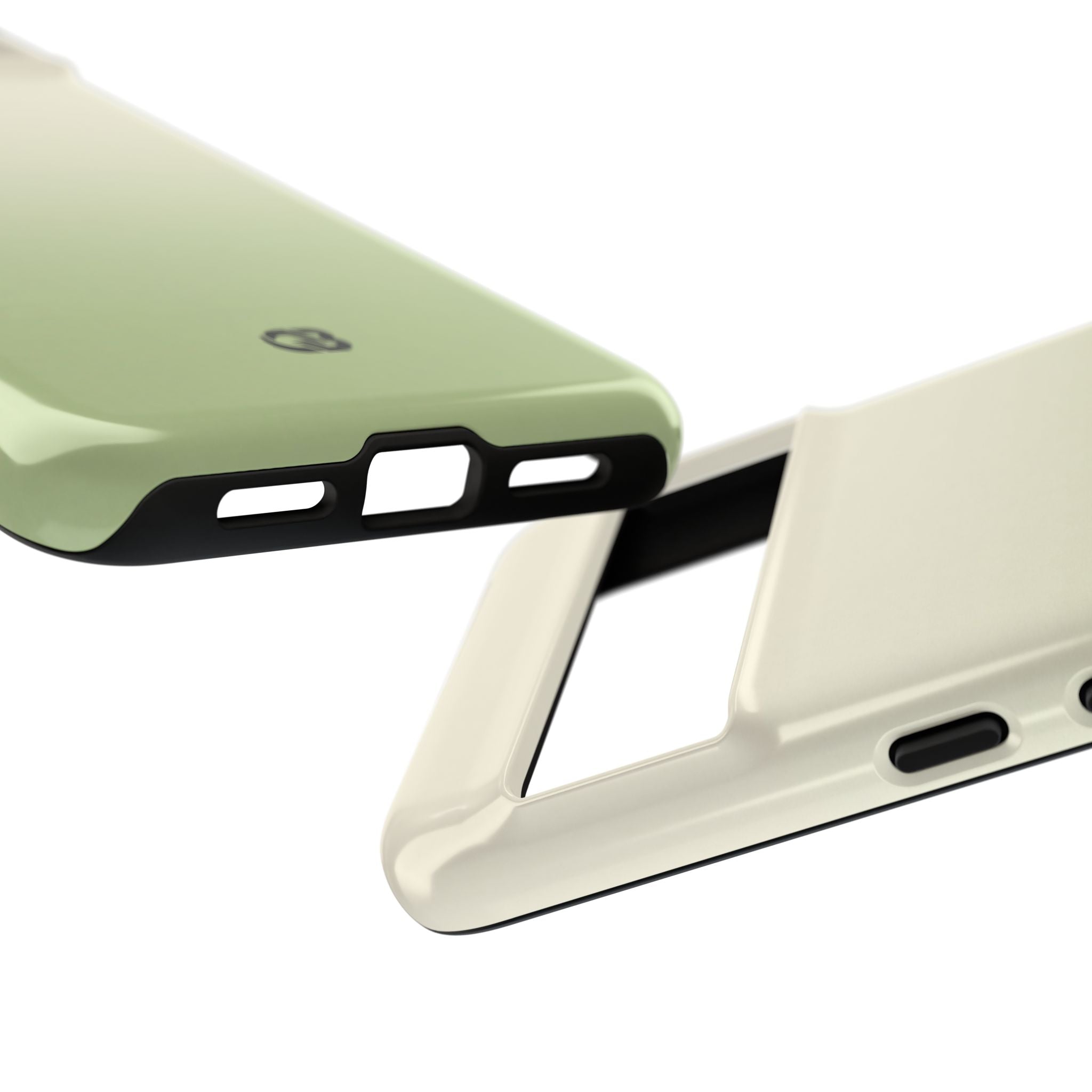 Green Tough Phone Case for Google Pixel - Bone Sage Fade