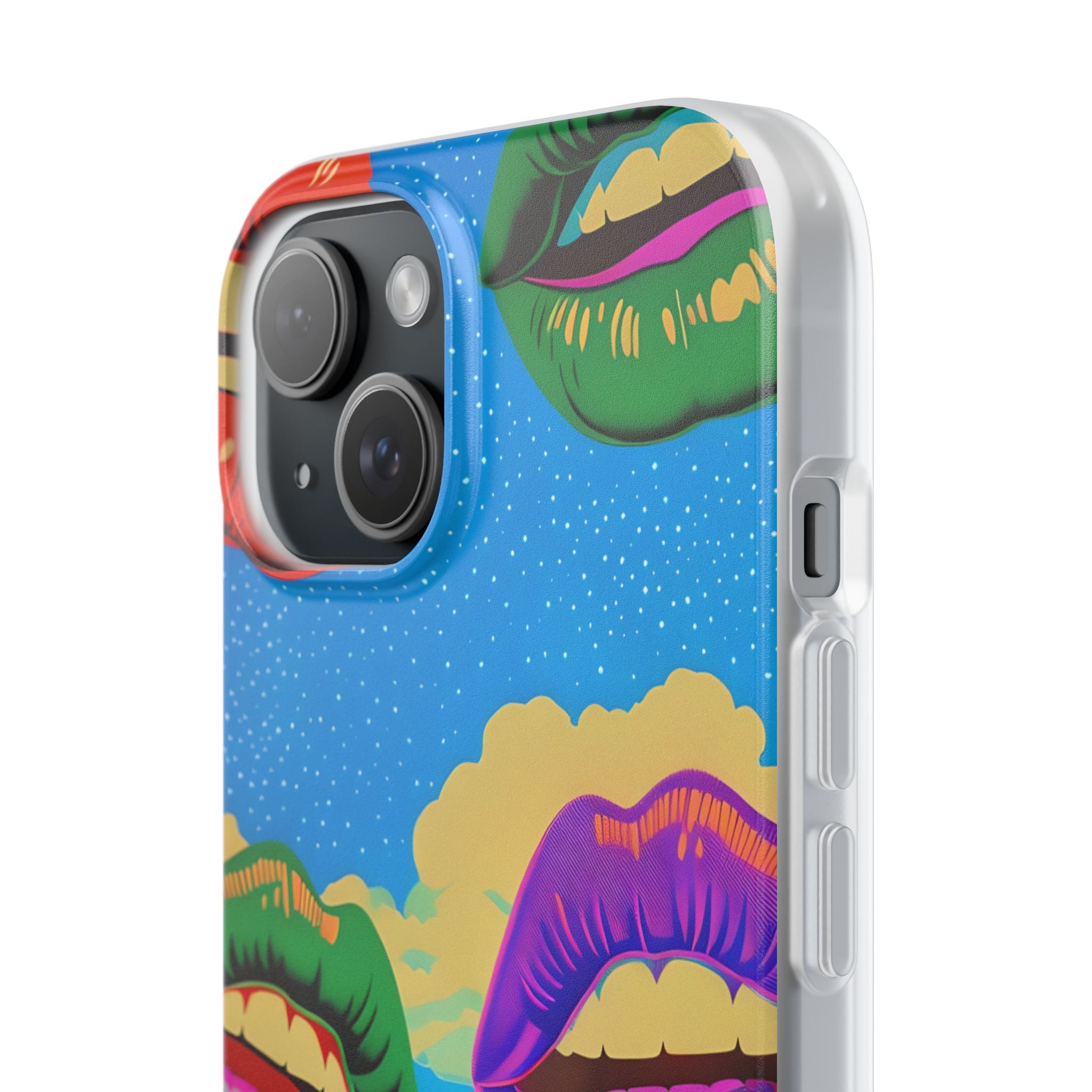 Colorful Lipscape iPhone 15 Case - Soft