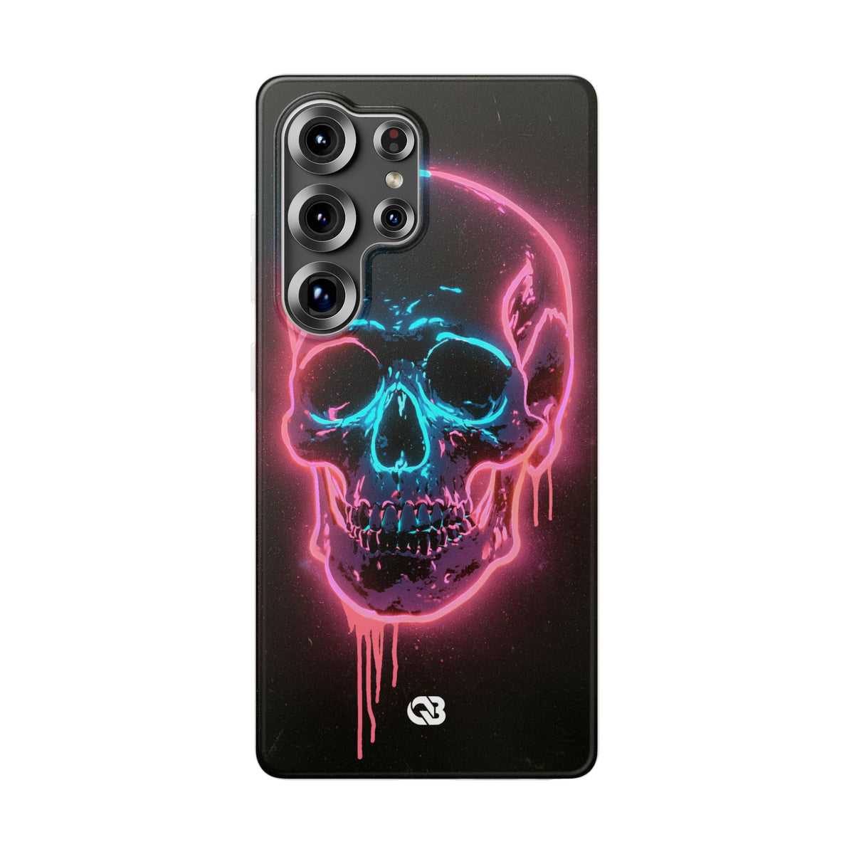 Neon Drip Skull · Lite Phone Case for Samsung · Black
