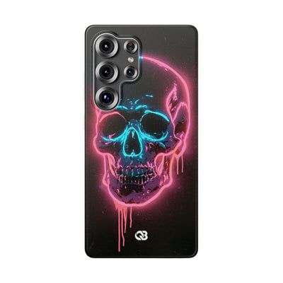 Neon Drip Skull · Lite Phone Case for Samsung · Black