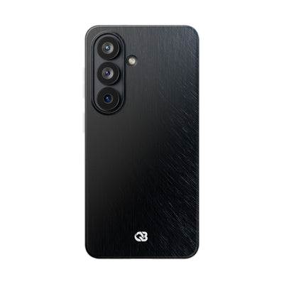 Black Lite Phone Case for Samsung - Midnight Brushed Grain