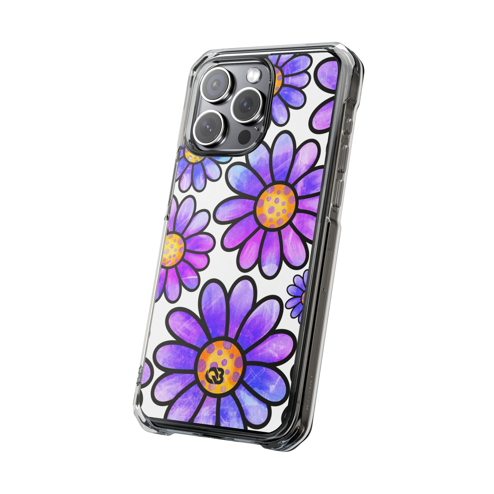 Violet Grunge Bloom · Impact Phone Case for iPhone · Magsafe