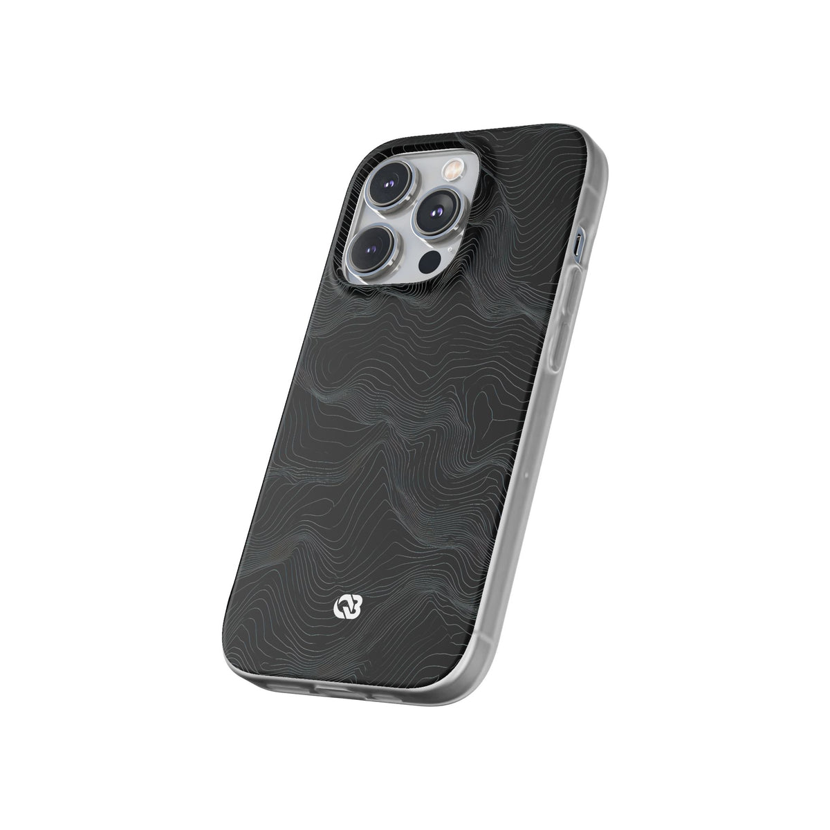 Obsidian Contour Elevation · Lite Phone Case for iPhone ·  Black