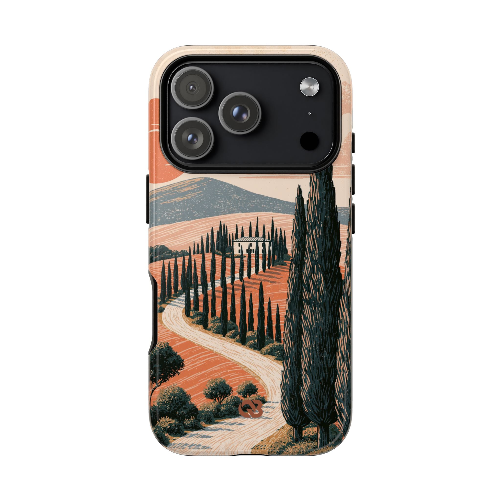 Orange Tough Phone Case for iPhone - Terracotta Ridge Trail