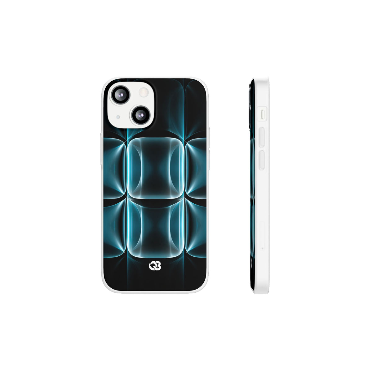 Translucent Cyber Grid · Lite Phone Case for iPhone ·  Teal