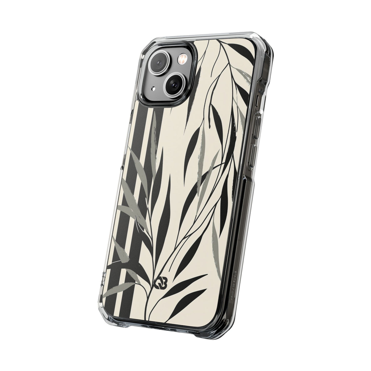 Linear Willow Study · Clear Impact Magnetic Phone Case for iPhone ·  Beige