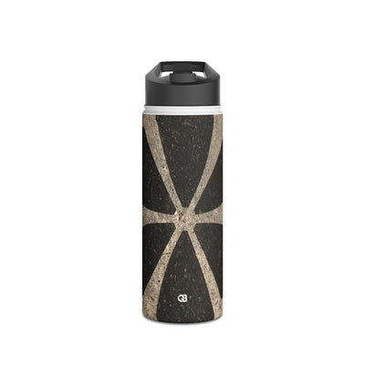 Concrete Mosaic Star · Insulated Water Bottle · Black