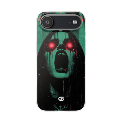 Crimson Emerald Scream · Soft Phone Case for iPhone
