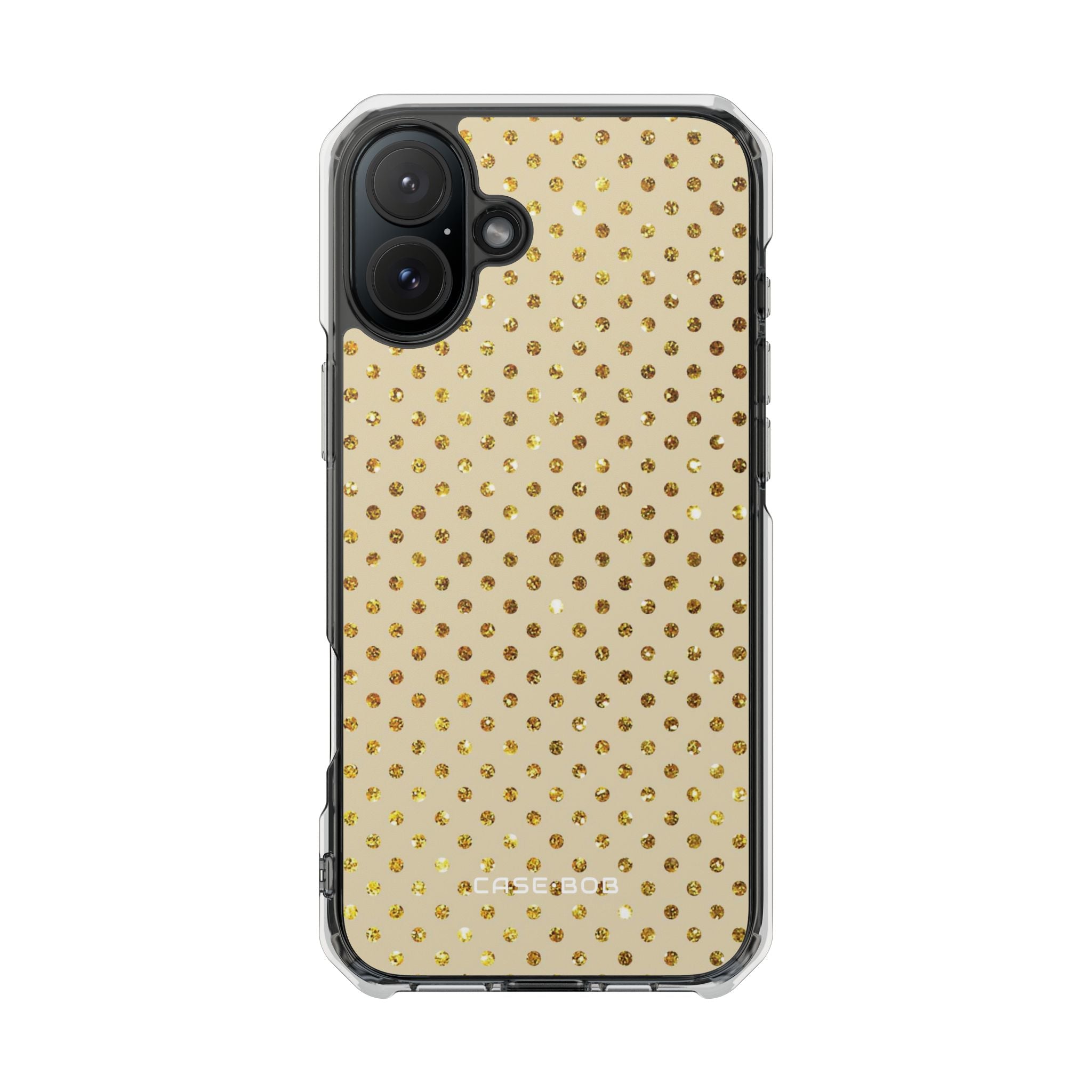 Guld Glimmer Gitter iPhone 16 Plus Cover - Impact