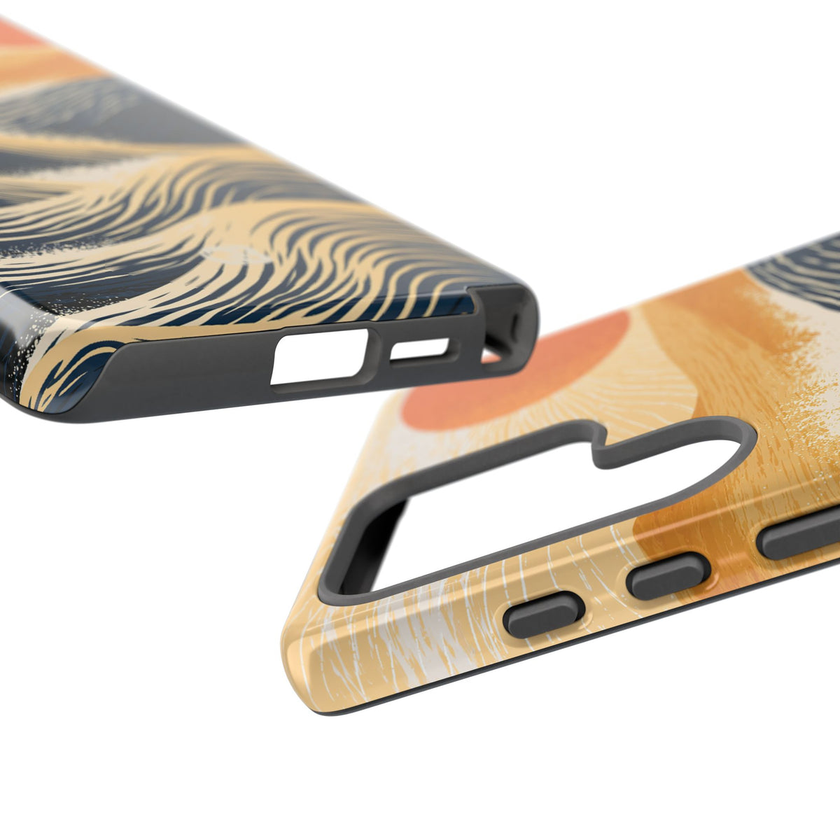 Golden Horizon Waves · Tough Phone Case for Samsung · Blue