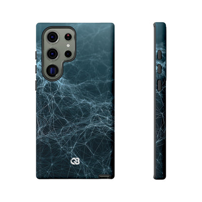 Teal Tough Phone Case for Samsung - Arctic Neural Mesh
