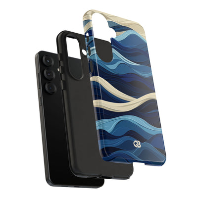 Cobalt Coast Layers · Coque de téléphone Tough pour Samsung