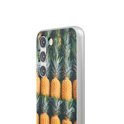 Gilded Pineapple Rows · Soft Phone Case for Samsung