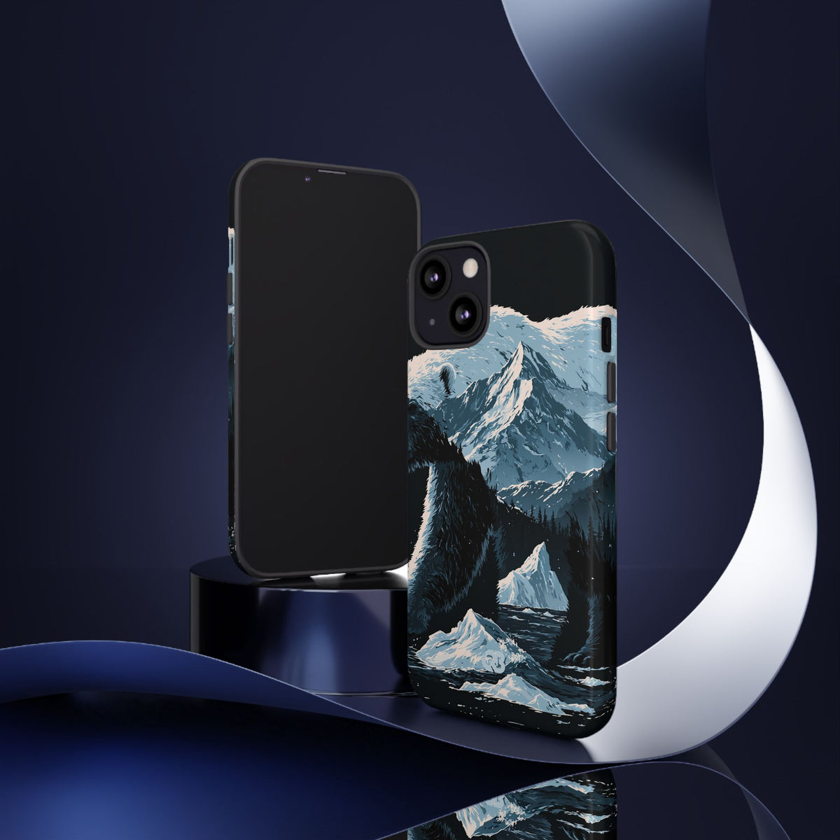 Nordic Arctic Bear · Tough Phone Case for iPhone · Black