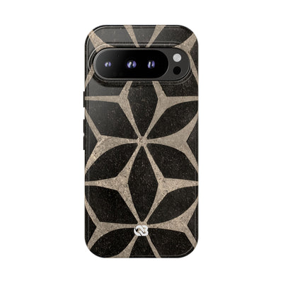 Concrete Mosaic Star · Tough Phone Case for Pixel ·  Black