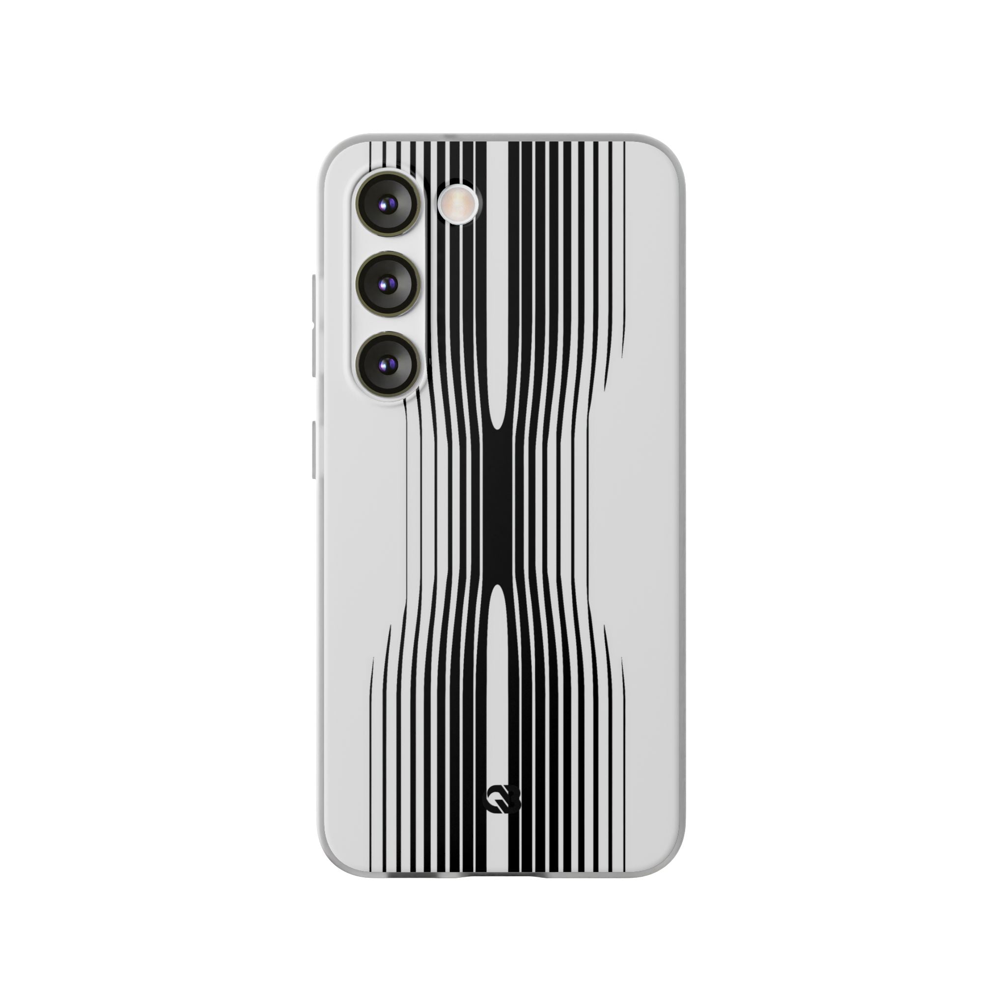White Lite Phone Case for Samsung - Kinetic Mono Distortion