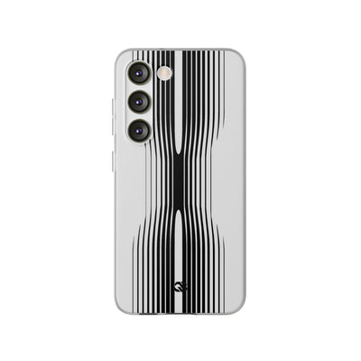 White Lite Phone Case for Samsung - Kinetic Mono Distortion
