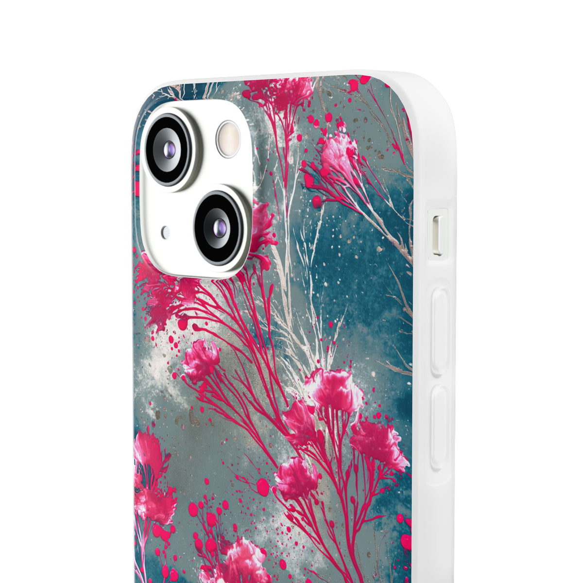 Cyber Blossom · Lite Phone Case for iPhone ·  Teal