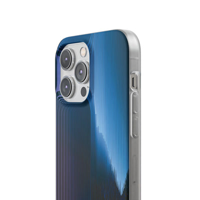 Blue Lite Phone Case for iPhone - Indigo Distortion Wave