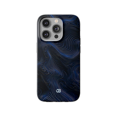 Blue Lite Phone Case for iPhone - Cobalt Contour Ridge