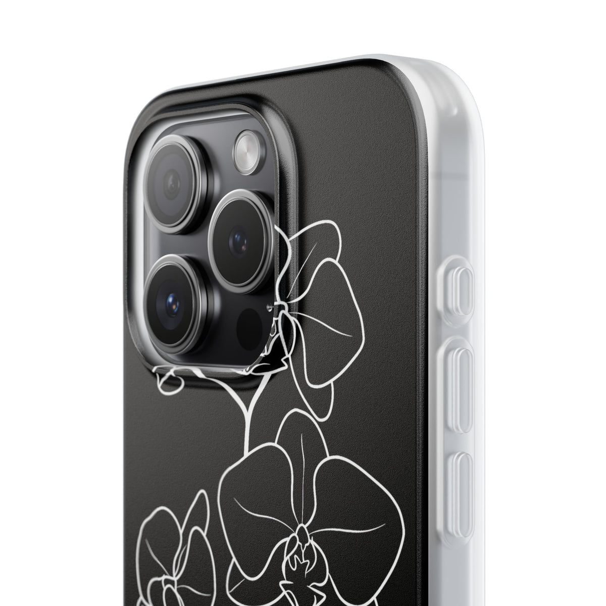 Midnight Orchid · Lite Phone Case for iPhone ·  Black