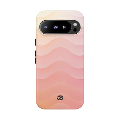 Blush Horizon Waves · Tough Phone Case for Pixel ·  Pink