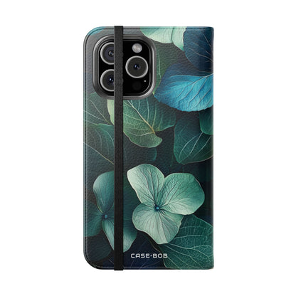Teal Bloom - iPhone 16 Max Case - Wallet