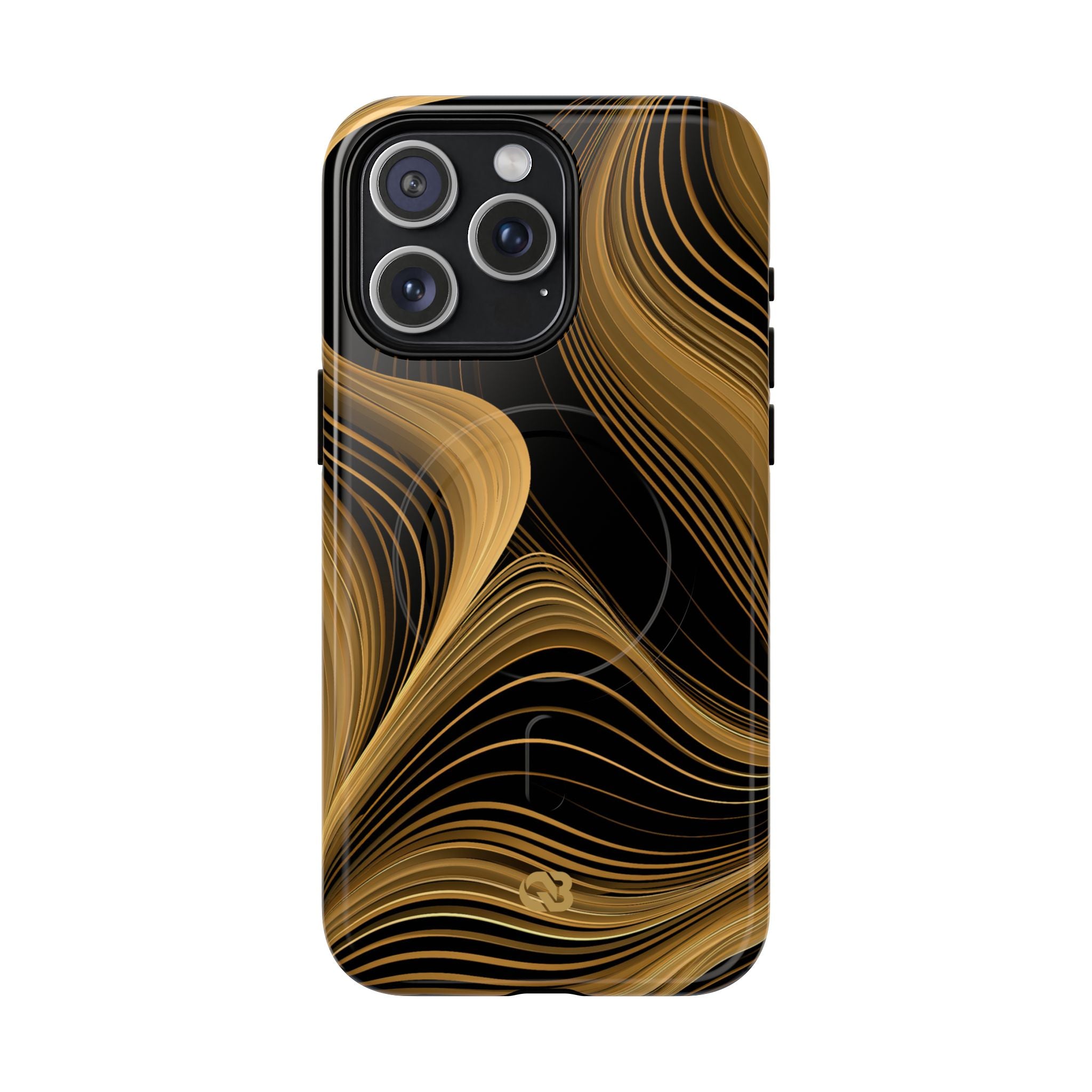 Gold Tough 2.0 Magsafe Phone Case for iPhone - Molten Copper Strands