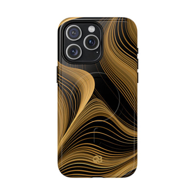 Gold Tough 2.0 Magsafe Phone Case for iPhone - Molten Copper Strands